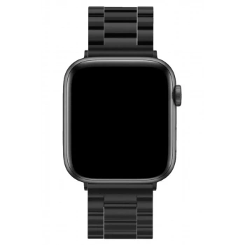 Apple Watch 42mm Metal Baklalı Kordon - Siyah