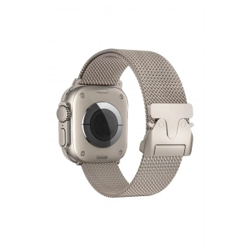 Apple Watch 42mm Milano Metal Kordon - Titan Gri