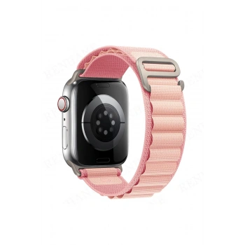 Apple Watch 42mm Mountain Kordon - Pembe