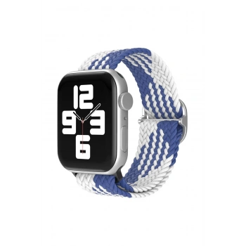 Apple Watch 42mm Star Kordon - Mavi-Beyaz