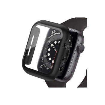 Apple Watch Ultra 49mm Camlı Kasa Ekran Koruyucu - Siyah