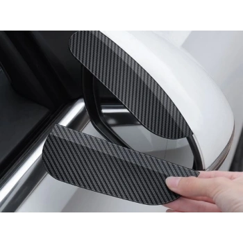 Araba Ayna Yağmur Koruyucu Siper Karbon Desenli (4887)