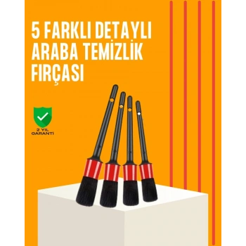 Araba Temizliği İçin 5 Parça Fırça Takımı