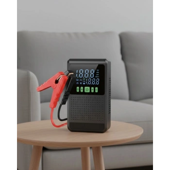 Araç İçin Akü Takviye Cihazı Ve Kablosuz Hava Kompresörü