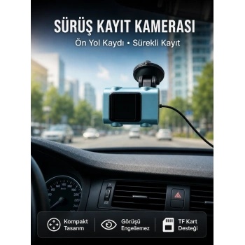 Araç Ön Cam Kamerası Sürüş Güvenliği İçin Video Kayıt Yeni Nesil