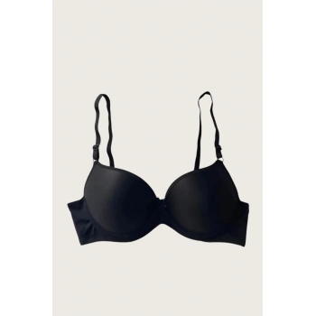 MARSiLYAN- Mikro Kumaş Push Up Dolgulu Balenli Günlük Tek Destekli Sütyen