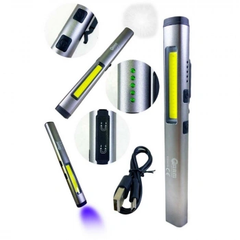 Arm 550 Lümen Ultraviyoleli Özellikli Miknatıslı Şarjlı Tamirci Feneri