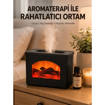 Aromaterapi Uyumlu Ultrasonik Oda Nemlendirici Ayarlanabilir Sis Çıkışlı