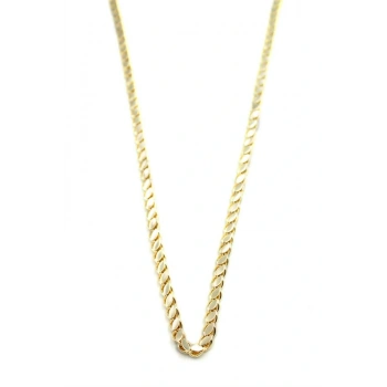 Arpa Zincir Kolye-45 cm - Altın