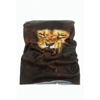 Aslan Desenli Baff Boyunluk