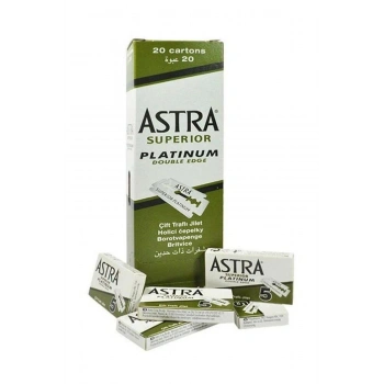 ASTRA JİLET YEŞİL 1 KUTU İÇİNDE 20 KÜÇÜK PAKET VE HER PAKETTE 5 JİLET VAR -  TOPLAM 100 JİLET (4887)