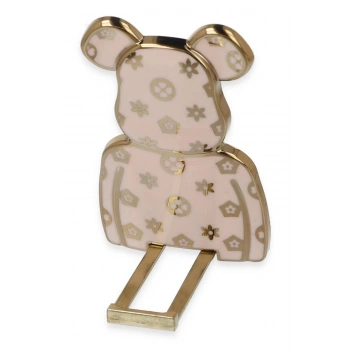 Astro Stand Ayıcık Desenli - Pembe