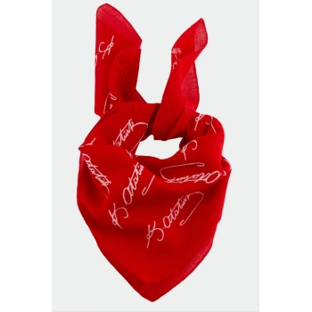 Atatürk İmzalı Desenli Bandana 50*50