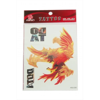 Ateş Kartalı Tattoo Dövme Sticker