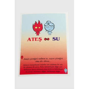 Ateş Su Bileklik Kartı