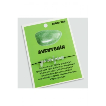 Aventurin Doğaltaşlı İp Bileklik