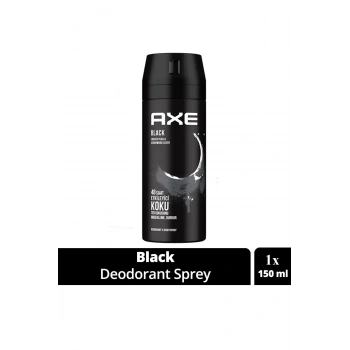 Axe Erkek Deodorant & Bodyspray Black 48 Saat Etkileyici Koku Vücut Spreyi 150 ml