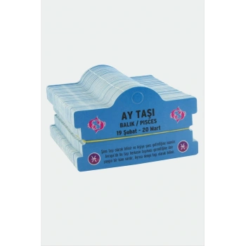 Ay Taşı & Balık Burç Bileklik Kartı