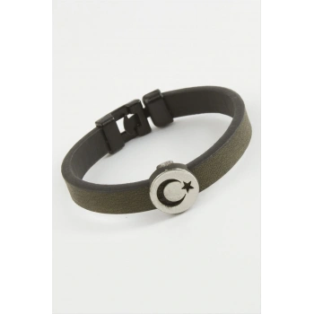 Ay Yıldız Kaliteli Suni Deri Bileklik