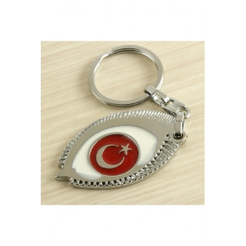 Ay Yıldız Metal Anahtarlık