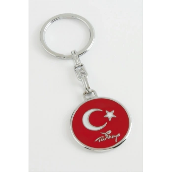 Ay Yıldız Metal Anahtarlık