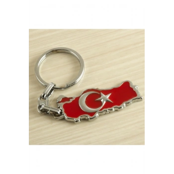 Ay Yıldız Metal Anahtarlık