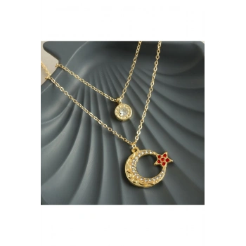Ay Yıldız Yeni Sezon İkili Kolye