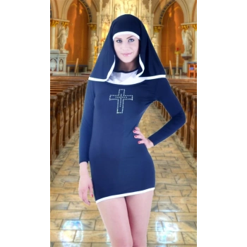 B102707 Seksi Rahibe Kostümü