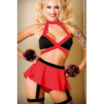 Bacak Aksesuarlı Ponpon Kız Kostümü