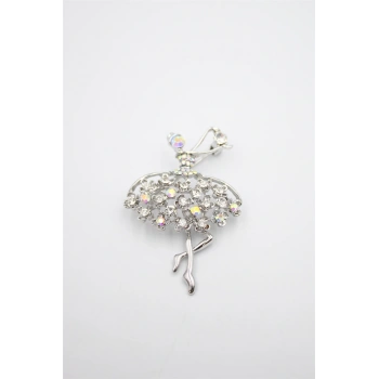 Balerin Broş - Gümüş