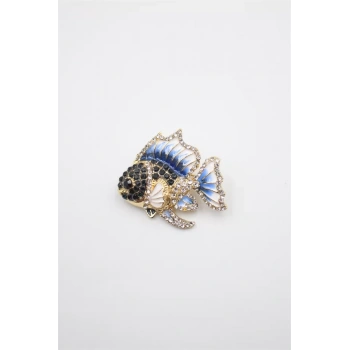 Balık Broş - Mavi