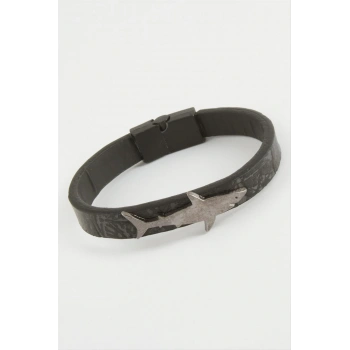 Balık Kaliteli Mıknatıslı Suni Deri Bileklik