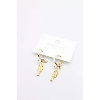 Balık Küpe - Beyaz