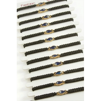 Balık Makrome Örgülü Bileklik