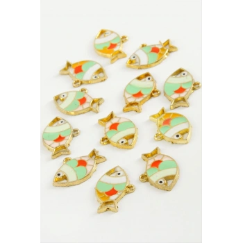 Balık Tek Kulp Mineli Bileklik ve Kolye Ucu Aparatı 1 Adet