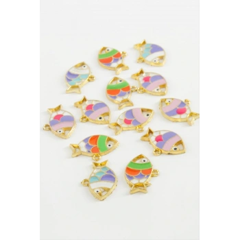 Balık Tek Kulp Mineli Bileklik ve Kolye Ucu Aparatı 1 Adet