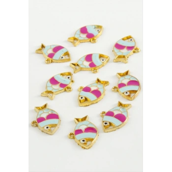 Balık Tek Kulplu Mineli Bileklik ve Kolye Ucu Aparatı 1 Adet