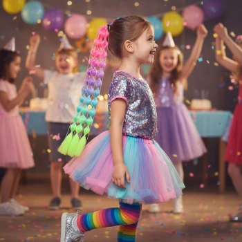 Balon Örgülü Lastikli At Kuyruğu - ACM15