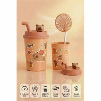 BARDAK MODEL MİNİ AYICIKLI FAN