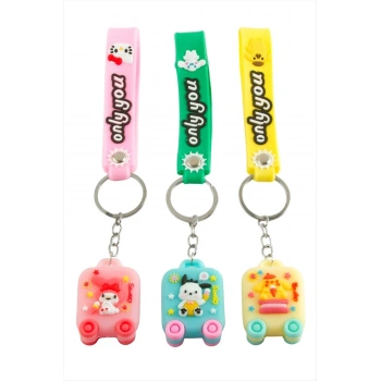 Bavul Silikon Anahtarlık