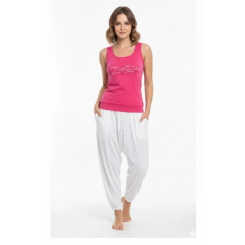 Bayan Yazlık Poly Şalvarlı Pijama 21519