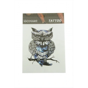 Baykuş Tattoo Dövme Sticker