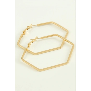 Beşgen Halka Küpe 6 cm