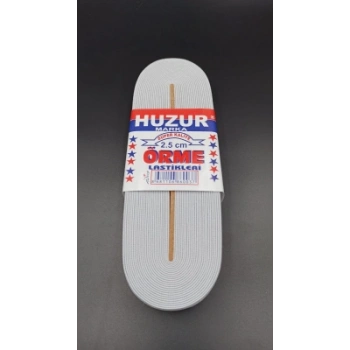 BEYAZ - 2.5CM PAÇA LASTİK GENİŞ 10MT. (4887)