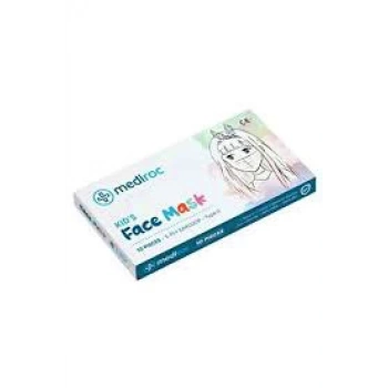 BEYAZ ÇOCUK MASKESİ LASTİKLİ 10 PARÇA (4887)