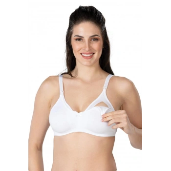 MARSİLYAN™ BEYAZ MI  1421 Modal Cotton Emzirme Sütyen