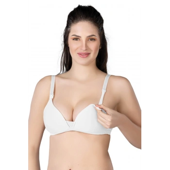 MARSİLYAN™ BEYAZ MI  1422 Modal Cotton Kaplı Emzirme Sütyen