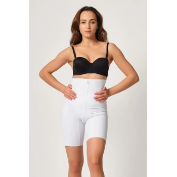 MARSİLYAN™ BEYAZ MI  2814 Double Yüksek Bel Boxer Lazer Korse
