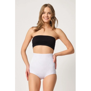 MARSİLYAN™ BEYAZ MI  2842 Lazer Dantelli Slip Korse
