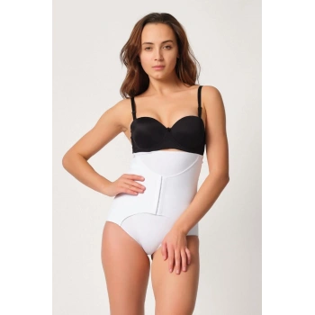 MARSİLYAN™ BEYAZ MI  2932 Double Karın Agraf Destekli Slip Lazer Korse